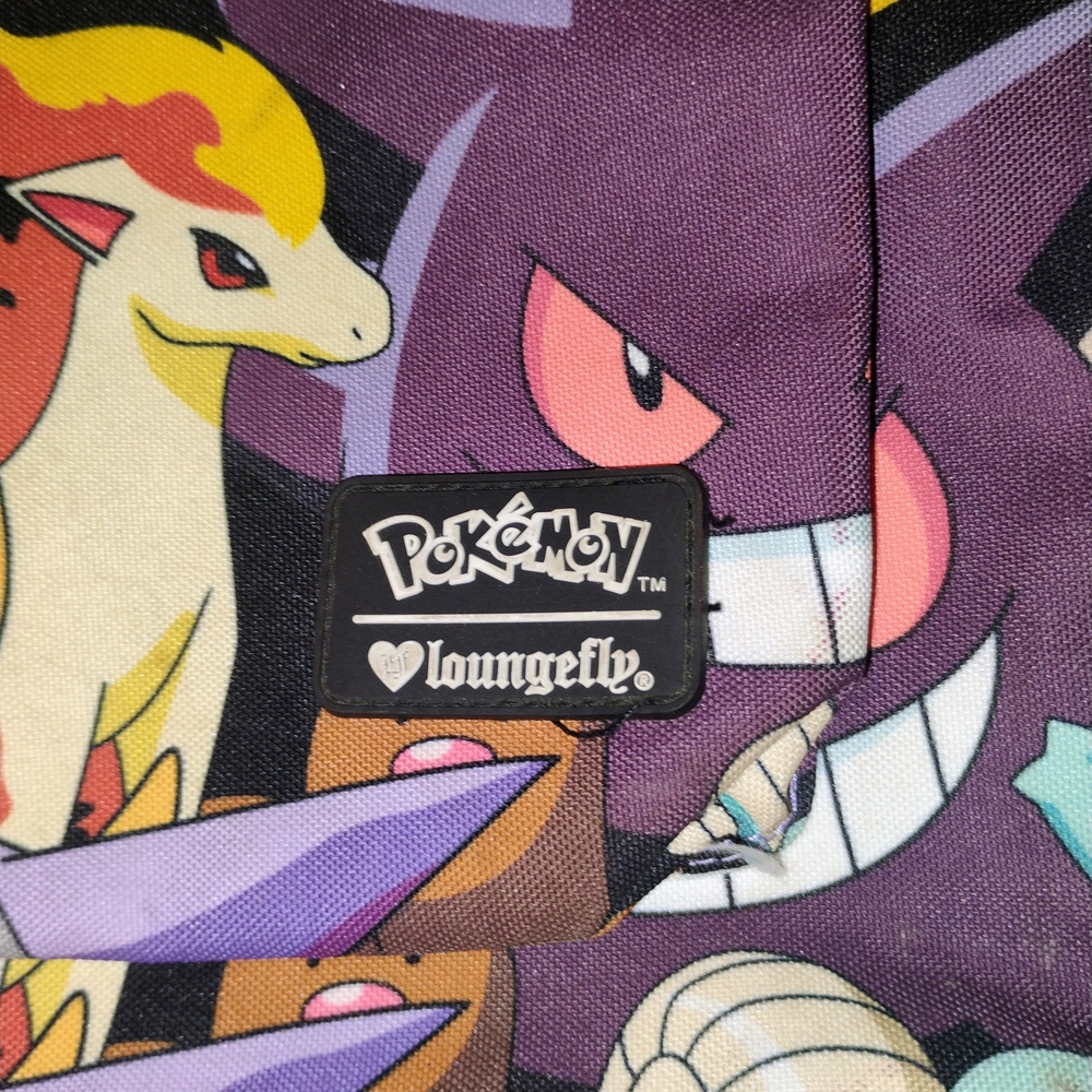 Loungefly Pokémon Purple and Cream Backpack